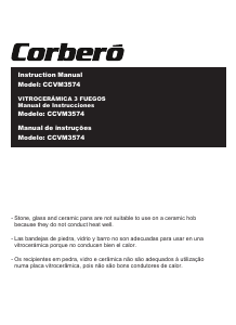 Manual de uso Corberó CCVM3574 Placa