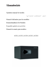 Handleiding ExecutiveSafe ACS-6 Kluis