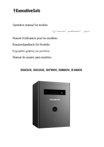 Handleiding ExecutiveSafe H045SM Kluis