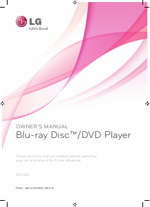 Manual LG BP120N Blu-ray Player