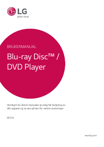 Bruksanvisning LG BP250 Blu-ray-spiller