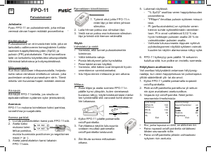 Käyttöohje Fysic FPO-11 Pulssioksimetri