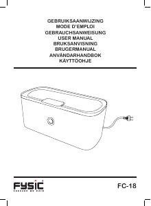 Bruksanvisning Fysic FC-18 Ultralydvasker