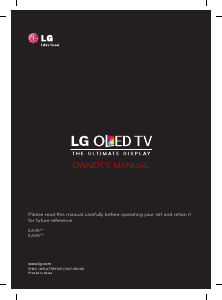 Priročnik LG 55EA9809 OLED-televizor