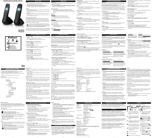 Mode d’emploi Fysic PDX-600 Téléphone sans fil