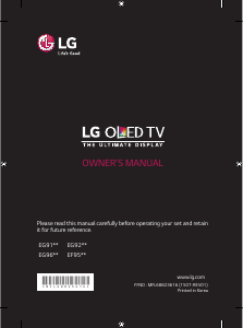 Brugsanvisning LG 55EG920V OLED TV