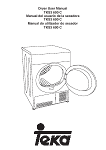 Manual de uso Teka TKS3 690 C Secadora