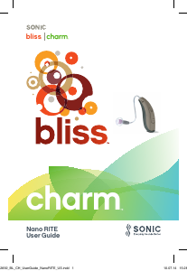 Manual Sonic Bliss Nano RITE Hearing Aid