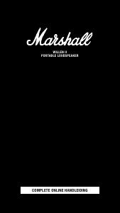 Handleiding Marshall Willen II Luidspreker