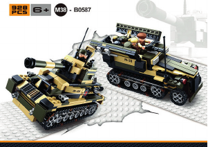 Brugsanvisning Sluban set M38-B0587 Army Tank og APC