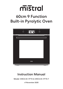Handleiding Mistral MBO638-9PYB Oven