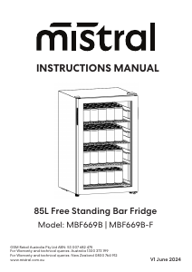 Handleiding Mistral MBF669B Koelkast