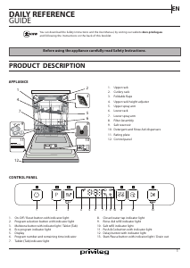 Manual Privileg RFO 3T133 A F Dishwasher