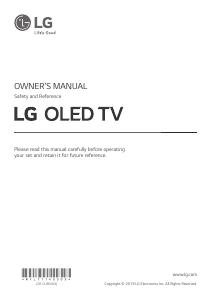 Handleiding LG OLED65C9PLA OLED televisie
