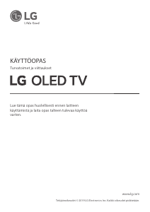 Käyttöohje LG OLED65C9PLA OLED-televisio