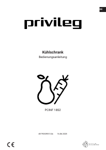 Bedienungsanleitung Privileg PCINF 18S2 Kühl-gefrierkombination