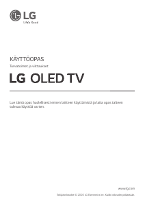 Käyttöohje LG OLED65CX6LA OLED-televisio