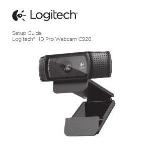 Käyttöohje Logitech HD Pro C920 Verkkokamera