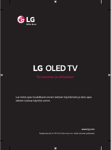 Käyttöohje LG OLED65E8PLA OLED-televisio