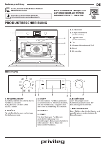 Bedienungsanleitung Privileg PP K54U B Mikrowelle