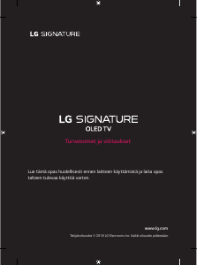 Käyttöohje LG OLED65W8PLA OLED-televisio