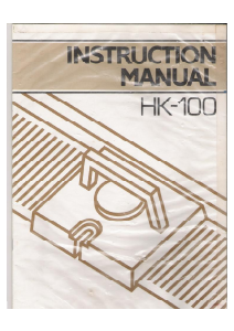 Manual Silver Reed HK-100 Knitting Machine