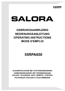 Bedienungsanleitung Salora 55RPA650 LED fernseher
