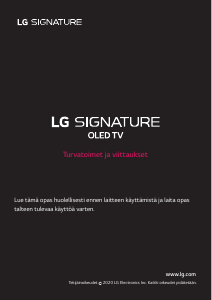 Käyttöohje LG OLED77ZX9LA OLED-televisio
