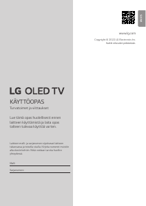 Käyttöohje LG OLED83G26LA OLED-televisio