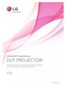 Bruksanvisning LG BX403B Projektor