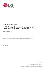 Bruksanvisning LG HU85LS Projektor