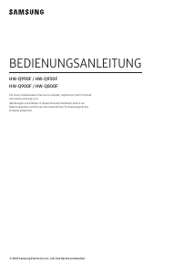 Bedienungsanleitung Samsung HW-Q800F Heimkinosystem
