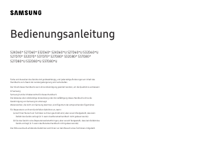 Bedienungsanleitung Samsung S37D800UAU LED monitor