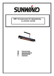 Käyttöohje Sunwind 421330 Patiolämmitin