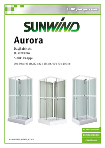 Käyttöohje Sunwind 671610 Aurora Suihkukaappi