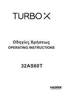 Bruksanvisning Turbo-X TXV-32AS60T LED TV