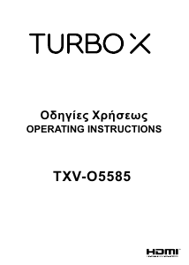 Bruksanvisning Turbo-X TXV-O5585 LED TV