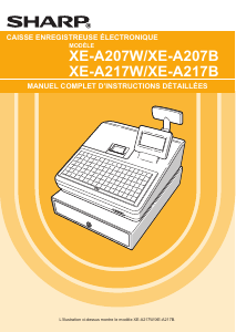 Bedienungsanleitung Sharp XE-A217W Registrierkasse