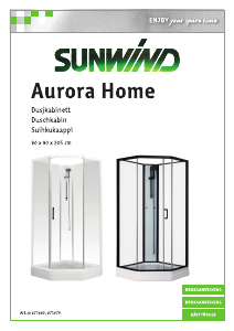 Käyttöohje Sunwind 671660 Aurora Home Suihkukaappi