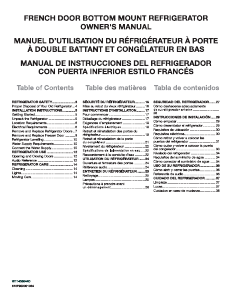 Mode d’emploi KitchenAid KRQC506MPS Réfrigérateur combiné