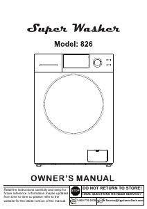 Handleiding Equator EW 826 Wasmachine