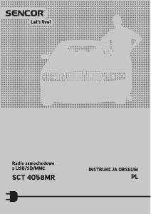 Instrukcja Sencor SCT 4058MR Radio samochodowe