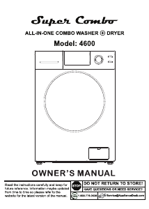 Manual Equator EZ 4600 Washer-Dryer