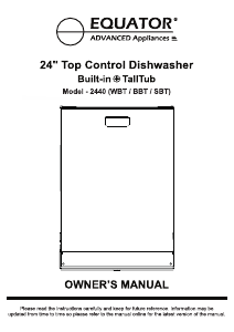 Handleiding Equator BBT 2440 Vaatwasser