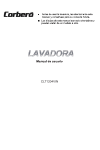 Manual de uso Corberó CLT1204VIN Lavadora