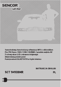 Instrukcja Sencor SCT 9410BMR Radio samochodowe