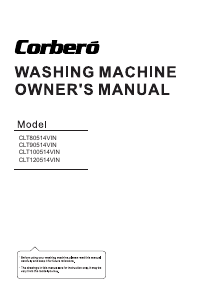 Manual de uso Corberó CLT100514VIN Lavadora