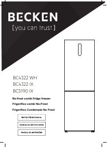 Manual Becken BC4322 IX Frigorífico combinado