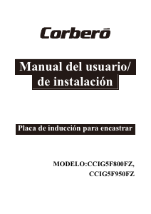Manual de uso Corberó CCIG5F800FZ Placa