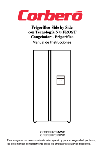 Manual de uso Corberó CFSBSH735NWD Frigorífico combinado
